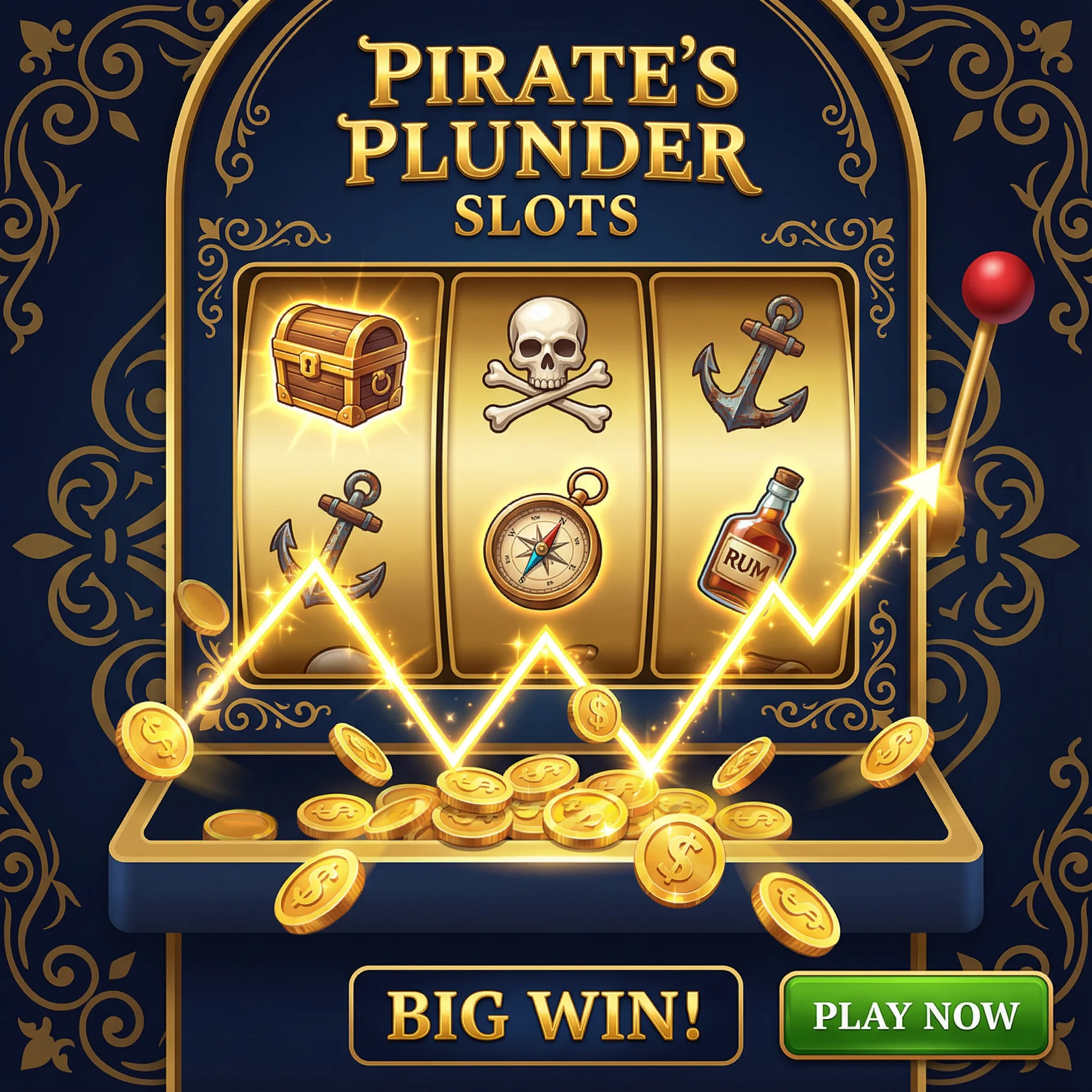 Caça-Níqueis Fortune Pirates - Slot de Piratas com Tesouros